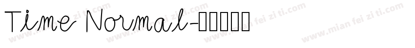 Time Normal字体转换
